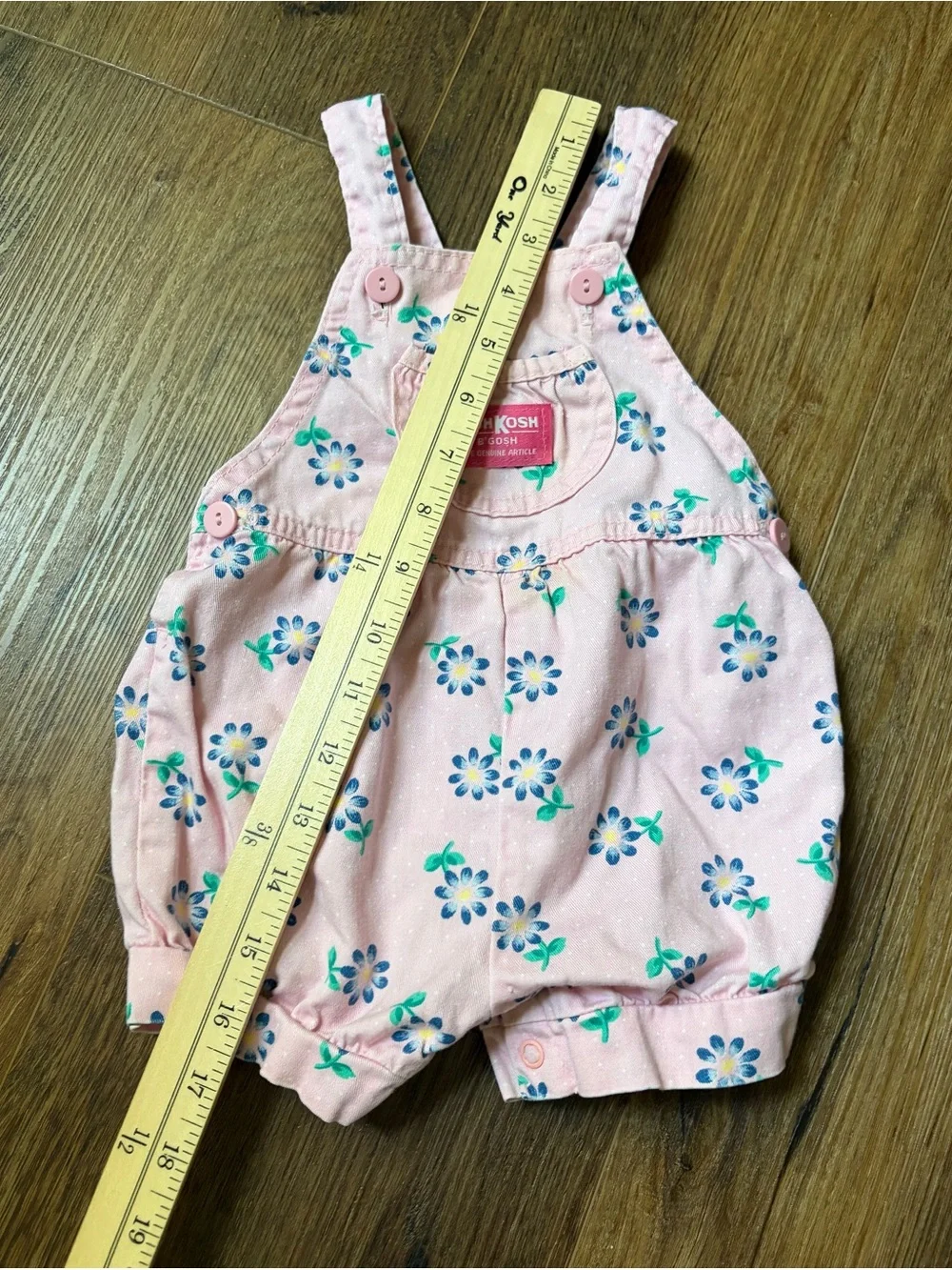 OSHKOSH B'Gosh pink floral bubble Romper